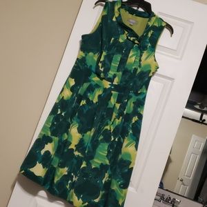 Merona green/yellow dress, size 14